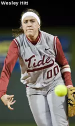 SEC Pitcher of the Year Kelsi Dunne threw a two-hit shutout early Friday morning.