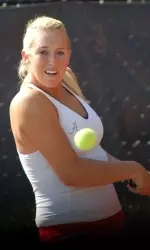 Alexa Guarachi (pictured) and Courtney McLane ended their run in the NCAA Doubles Championship Friday with a loss to Stanford's Hilary Barte and Lindsay Burdette.