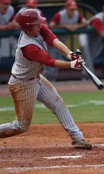 Junior Ross Wilson was 2-for-4 with two RBI in Monday's Super Regional finale.