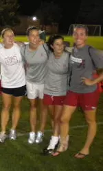 Members of the Crimson Tide played in a scrimmage against Molly Atherton's Region III squad.