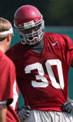 Dont'a Hightwoer led the Tide with eight tackles on Saturday.