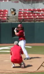 The players took photos on the field and in the studio during photo day.