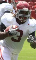 Trent Richardson and the Crimson Tide worked for 90 minutes on Friday in shells.