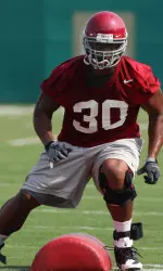 Sophomore linebacker Dont'a Hightower looks to make a strong return to the gridiron next month.