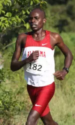 Carison Kemei finished fourth in his first race for the Tide.