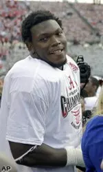 Junior linebacker Courtney Upshaw, who was voted the game's MVP, led the way for the Crimson Tide with a pair of sacks, five tackles, including three for a loss, as well as forcing an MSU fumble.