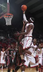 Tony Mitchell was a nearly constant force on the floor, playing 38 minutes.