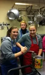 Alabama volunteers at the Community Soup Bowl this past weekend.