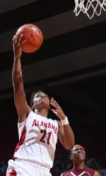 Tierney Jenkins collected her 14th double-double of the season last time out.