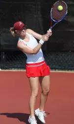 Junior Taylor Lindsey provided the clinching win at No. 6 singles for the Tide on Sunday.