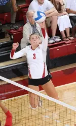 Andrea McQuaid had a career-high 16 kills en route to her 12th double-double of the season.