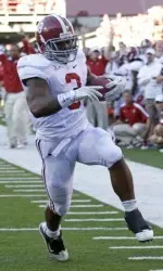 Trent Richardson rushed for a career-high 183 yards and four touchdowns against the Rebels