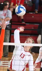 Shelbi Goode had a career-high 14 kills on Sunday against Auburn.