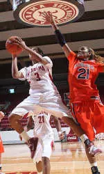 Jasmine Robinson finished with a team-high 13 points