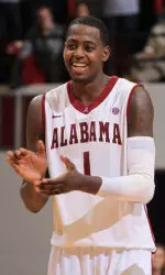 Green was all smiles as his 16 second-half points and 22nd career double-double carried UA to the win on Sunday.