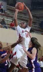 Erin Hogue averaged 13.0 rebounds per game at the Paradise Jam last week