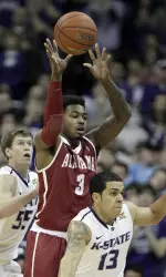 Trevor Lacey scored five points and had one of the Tide's two three-pointers against K-State.