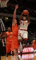 Freshman Trevor Lacey poured in a dozen points against the Cowboys.