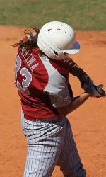 Jackie Traina went deep and earned the win in her first collegiate game.