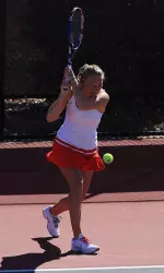 Antonia Foehse dropped just one game in both her singles and doubles matches against Chattanooga on Sunday.