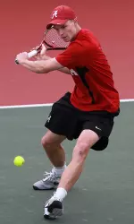 Daniil Proskura was one of three Tide players to have a singles match go to three sets on Friday against Pepperdine.