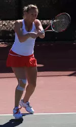 Alexa Guarachi earned a win at No. 2 singles to clinch the Tide's victory over DePaul on Sunday.