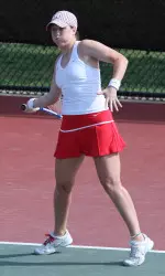 Courtney McLane dominated in singles against the Wildcats giving up just two games.