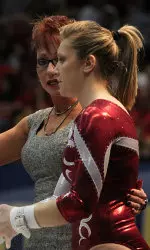 Junior Geralen Stack-Eaton is the defending NCAA Regional all-around champion.
