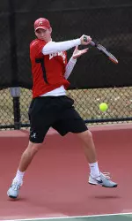 Ricky Doverspike (pictured) and Jarryd Botha nearly pulled off an upset of the No. 6 doubles team in the nation.