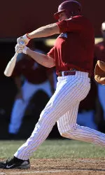 Austen Smith was 2-for-4 with a triple in four RBI against Arkansas.