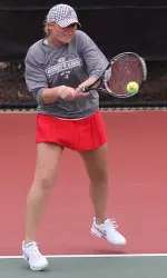 Alex Clay already finished her match against Tennessee, giving Alabama a 1-0 lead.