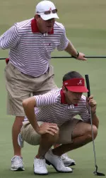 Coach Jay Seawell and standout freshman Cory Whitsett look to lead the Crimson Tide to its sixth tournament title this season.