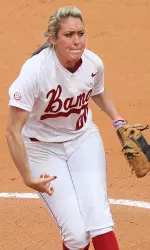 Senior Kelsi Dunne threw her second no-hitter of the season Sunday.