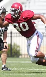 Dont'a Hightower led the Alabama defense in the team's second scrimmage of the spring.
