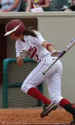 Kayla Braud drove in the lone run for Alabama Saturday night.