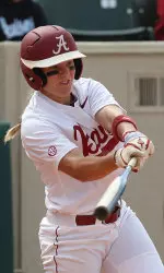 Senior Whitney Larsen hit a go-ahead three-run homer Thursday night.