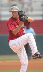 Jonathan Smart goes 8.1 innings in regular season finale against South Carolina