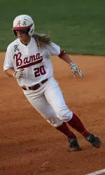 Whitney Larsen hit her 13th home run of the season in the loss Thursday.