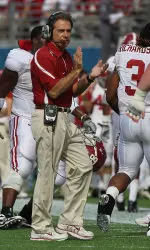 Coach Nick Saban will open his fifth Alabama season against his alma mater.