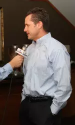 Head coach Dan Waters discusses the upcoming season with local media on Thursday.