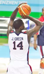 Green converted on six of his seven shots from the field against Finland.