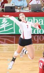 Kayla Fitterer had a season-high 30 kills against Bulldogs on Tuesday night.