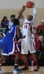 Erin Hogue had 10 points and nine rebounds last time out