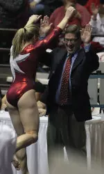 Senior Geralen Stack-Eaton scored Alabama's first 10.0 since the 2005 NCAA Championships.
