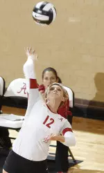 Alabama was led by Laura Steiner's 14 kills.