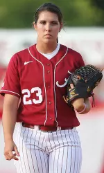 Sophomore pitcher Leslie Jury had a career day in the circle with 20 strikeouts.
