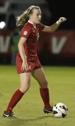 Sophomore defender Laura Lee Smith, pushed up to finish the game, tied things up when she put a shot off the crossbar into the net in the 79th minute.