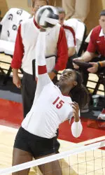 Pricilla Duke-Ezeji had a match-high 15 kills with a .314 hitting percentage on Sunday.