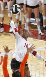 Katherine White hit .500 with 12 kills in victory over Auburn.