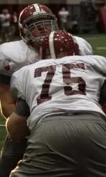 Tide practiced indoors on Wednesday afternoon